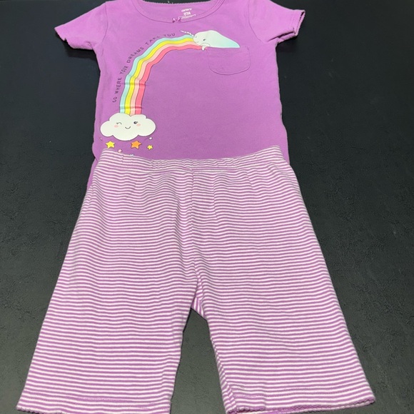 Lot of 4 Girls Size 7 and 7/8 Carters and Justice Pajama Sets and Nightgowns - Picture 5 of 5